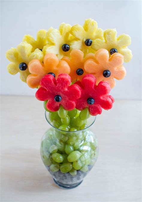 14 Edible Ways To Give Mom Flowers Fruit Arrangement Ideas Fruit