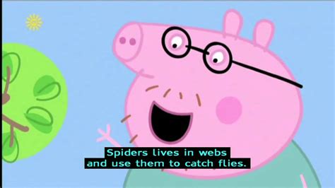 Peppa Pig Series 4 Spider Web With Subtitles Youtube
