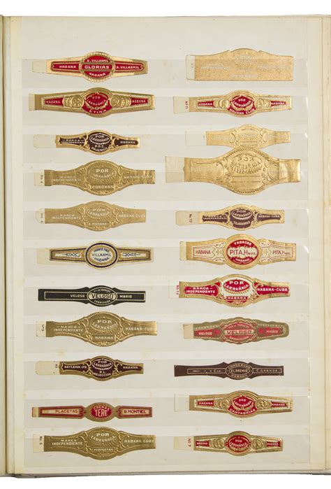 Lot Detail Set Of Vintage Cuban Cigar Labels