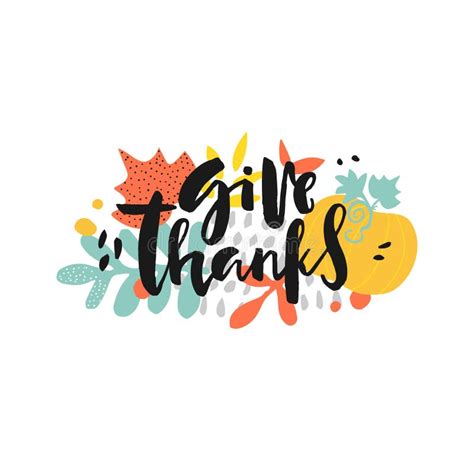 Give Thanks Fall Leaves Stock Illustrations 1364 Give Thanks Fall