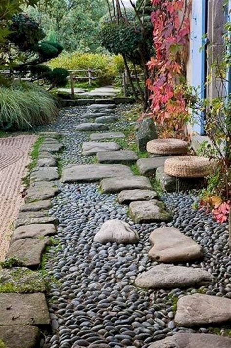 Awesome Small Garden Ideas With Stone Path Stepping Stone Pathway
