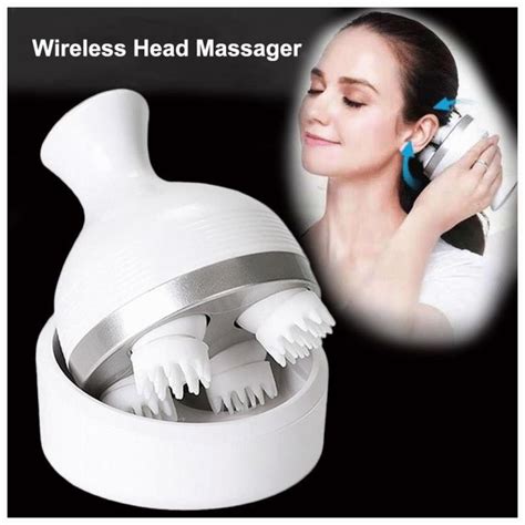 Waterproof Electric Head Massage Wireless Scalp Massager Prevent Hair Loss Body Deep Tissue