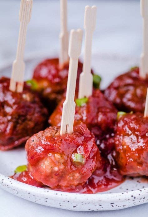 Easy Crockpot Cranberry Meatballs Recipe Cranberry Meatballs