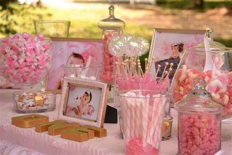 Photo about pink and white candy bottles on white. Pink and Gold Birthday Party Ideas | Photo 18 of 59 | Gold ...