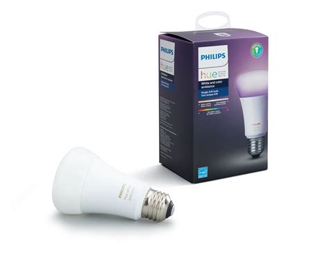 Philips Hue White And Color Ambiance Smart A19 Light Bulb 60w