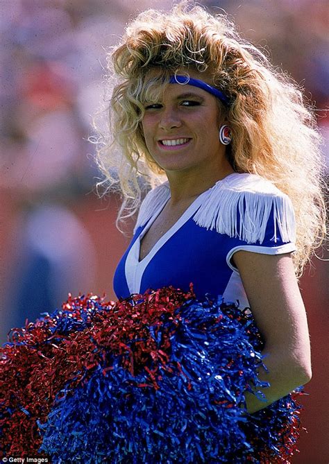 This hairstyle is great if you're on the spirit team or c. History of NFL cheerleader uniforms - and their hairstyles ...