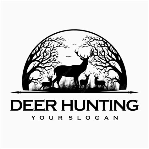 Premium Vector Deer Hunting Logo