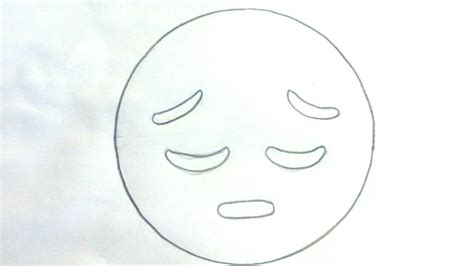 Cómo Dibujar Un Emoji Triste Para Niños Dibujo De Emoji Triste Youtube