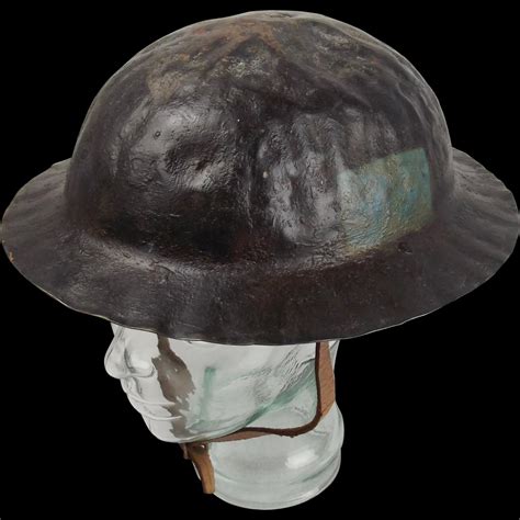 Ww1 1st Pattern 4th Canadian Division Brodie Helmet C1917 Sally Antiques
