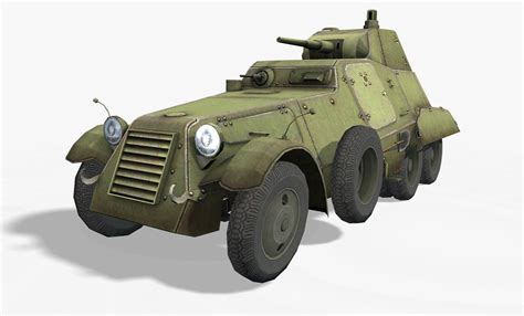 Ba 11 Heavy Armored Car 3d Model Cgtrader