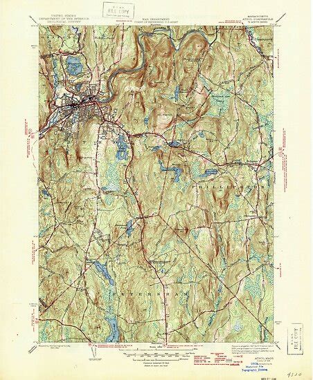 Massachusetts Usgs Historical Topo Map Ma Athol 351496 1946 31680