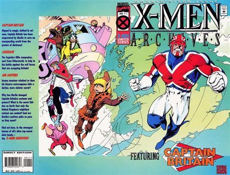 Cover For X Men Archives Featuring Captain Britain Marvel 1995 Series