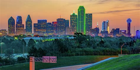 Skyline Panorama Of Downtown Dallas Texas Photograph By Gregory Ballos