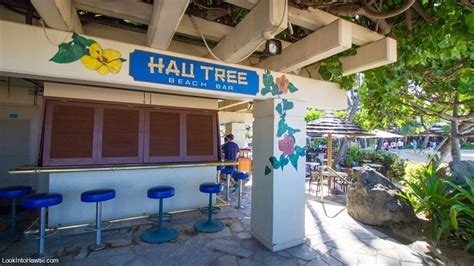 Hau Tree Beach Bar Restaurants On Oahu Honolulu Hawaii