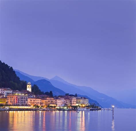 Bellagio At Night Lake Como Lake Como Beautiful Locations