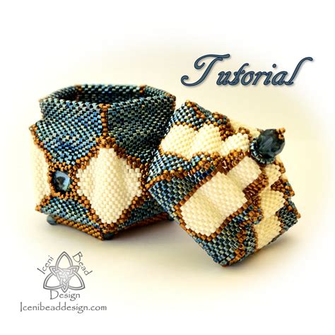 Beaded Box Pattern Arabesque Peyote Stitch Box With Lid Pdf Tutorial