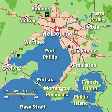 See network maps for public transport services across melbourne and victoria. Melbourne Map