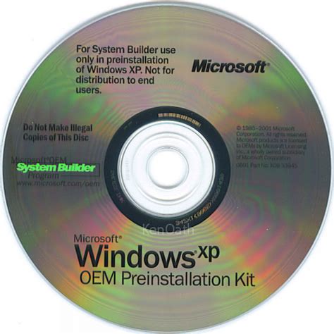 Windows Xp Oem Preinstallation Kit Microsoft Microsoft Oem System