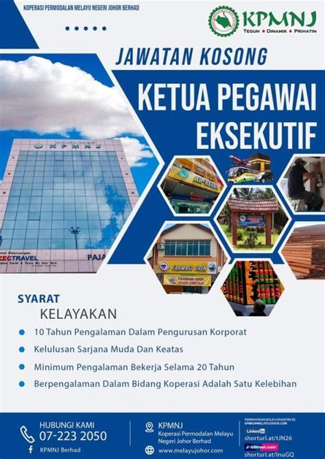 Iklan Jawatan Koperasi Permodalan Melayu Negeri Johor Bhd Jawatan