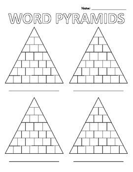 word pyramids word work pinterest words