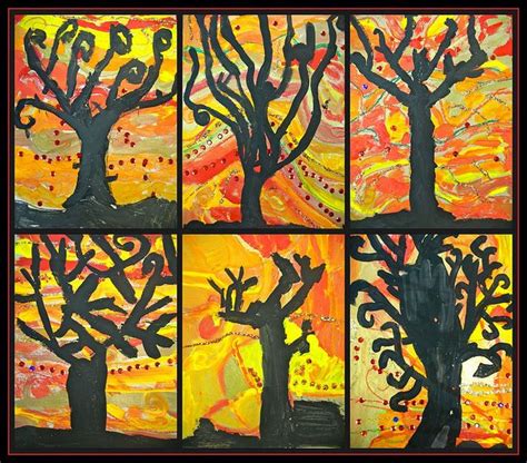 Fall Trees Autumn Art Fall Art Projects Art Projects