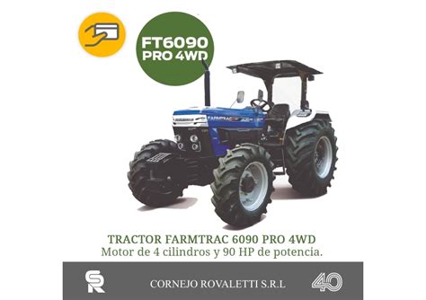 Tractor Farmtrac 6090 Pro 4wd Nuevo Agrofy