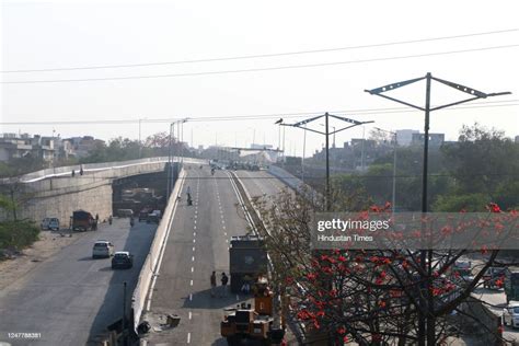A View Of Newly Constructed Ashram Connecting Flyover On March 5