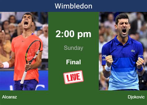 How To Watch Alcaraz Vs Djokovic On Live Streaming In Wimbledon On Sunday Tennis Tonic News