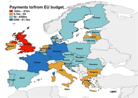 The united states is approximately 3.8 million square miles, and the eu has an area of around 1.7 million square miles. EU budget 2014 map: How much has the UK been asked to pay compared to other countries? | City A.M.