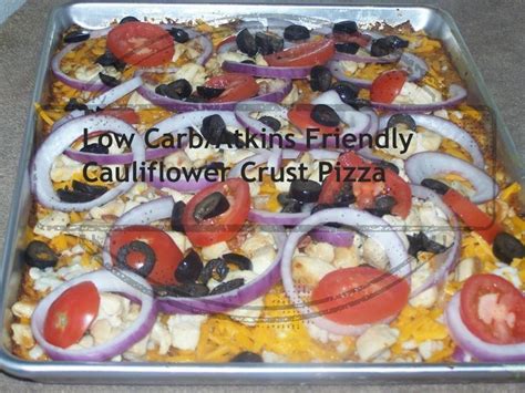 Maybe you would like to learn more about one of these? Low #Carb/Atkins Friendly Cauliflower Crust Pizza | Low ...