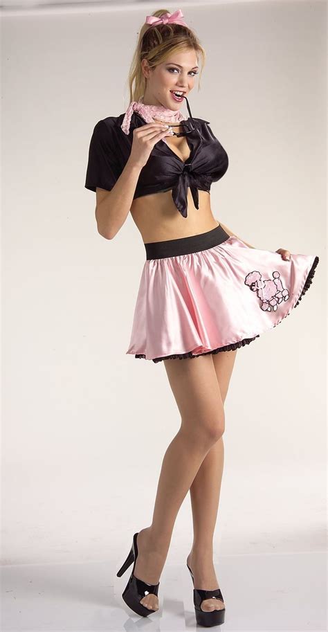 Poodle Skirts For Teens 50s Retro Girl Poodle Skirt Sexy Halloween