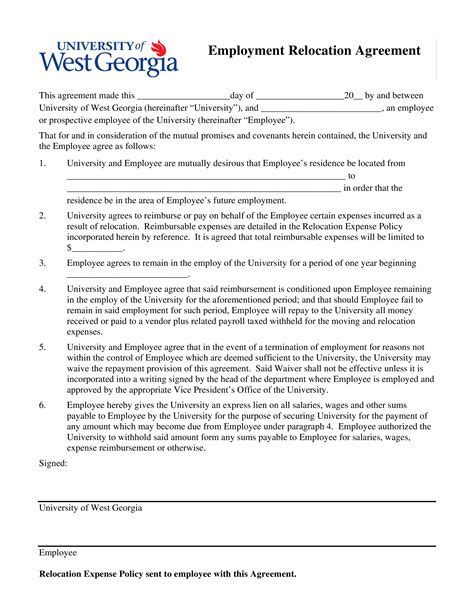 Employment Relocation Agreement - How to draft an employment relocation agreement? Download this ...