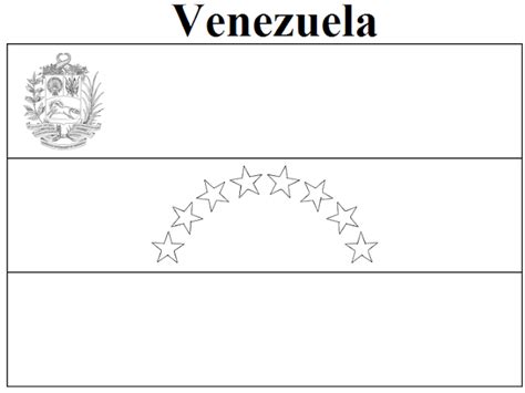 Geography Blog Venezuela Flag Coloring Page
