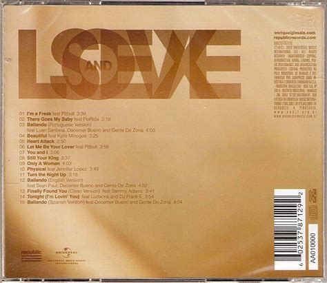 Cd Enrique Iglesias Sex And Love R 3999 Em Mercado Livre