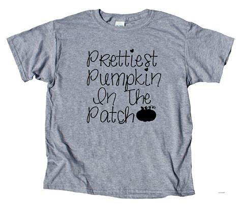 Prettiest Pumpkin In The Patch Youth Shirt Funny Cute Fall Halloween