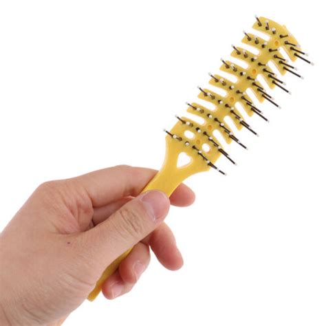 Men Plastic Vent Hair Brush Comb Anti Static Massage Hair Care Ribs