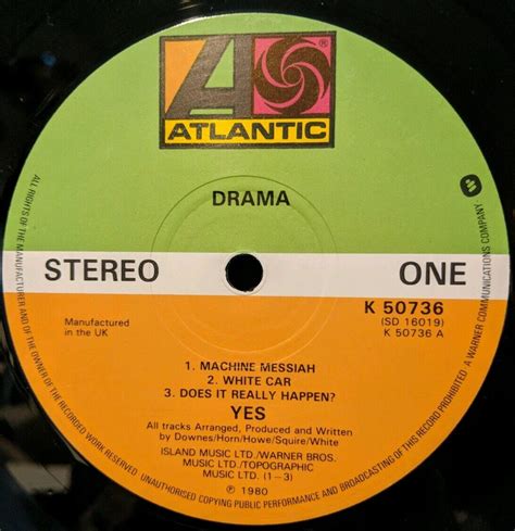 Yes Drama Lp 1980 Uk Vinyl Nm Ebay