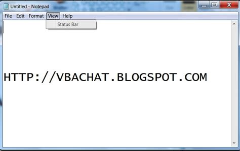 Tech How To Enable Notepad Status Bar In Windows 7