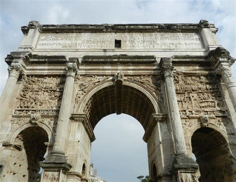 Triumphal Arch Of Septimus Severus Roman Forum Italy The Incredibly