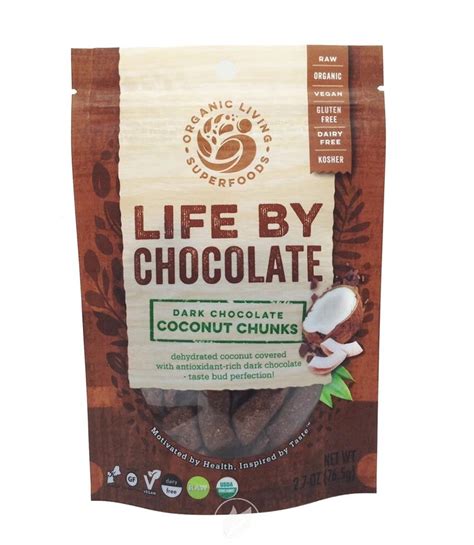 Organic Living Superfoods Coconut Chunks Dark Chocolate Lg 27oz