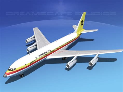 707 320 Airlines Boeing 707 3d Model