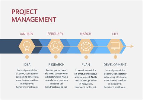 Project Management Infographic Timeline Template