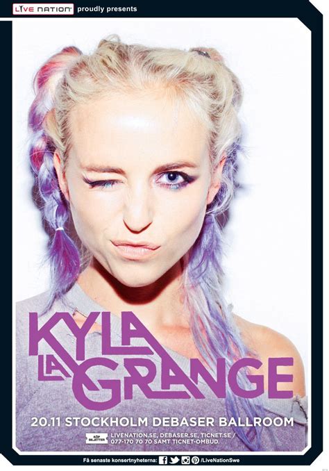 kyla la grange 20 nov stockholm debaser ballroom artwork kylalagrange konserter