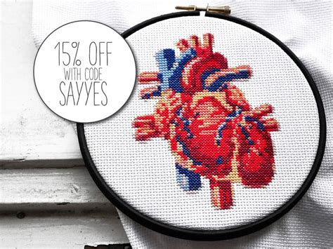 Crewel embroidery kits embroidery stitches tutorial hardanger embroidery silk ribbon embroidery sewing stitches hand embroidery patterns embroidery techniques embroidery thread cross stitch embroidery. Modern Cross Stitch Pattern, Heart Hand Embroidery Pattern ...