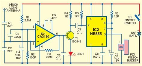 This bistable configuration does not use any rc timing. Skema Detektor Sinyal HP Menggunakan CA3130 Dan 555 ...