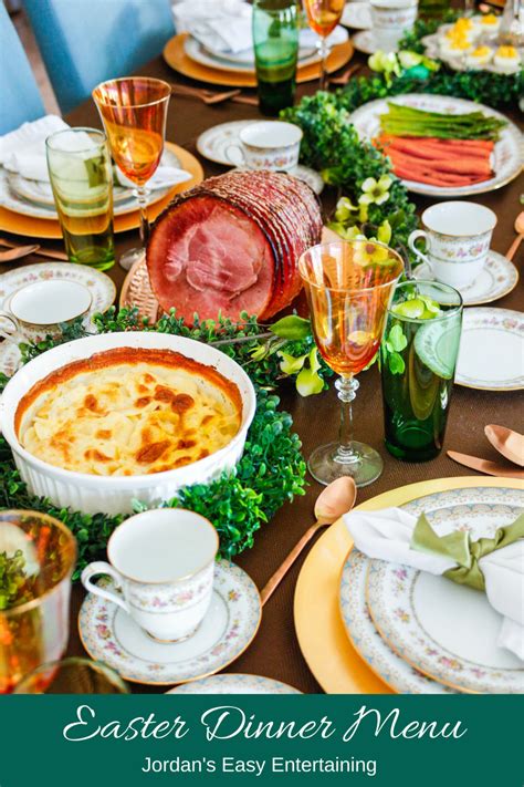 You can see an example of a traditional english restaurant menu from the website of rules, the oldest. Easter Dinner Menu and Serving Suggestions | Jordan's Easy ...
