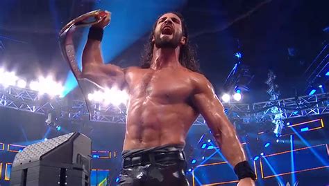 Seth Rollins Celebrates Title Win After Summerslam Goes Off The Air