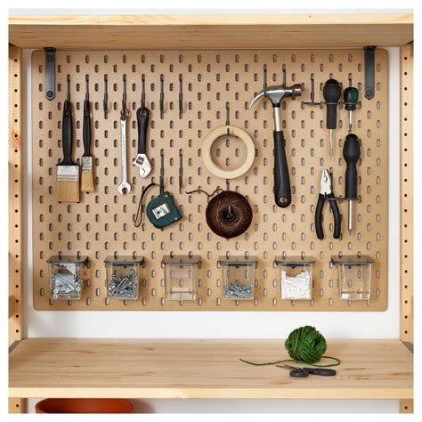 Rubbermaid storage shed 5x2 feet, sandalwood/onyx roof, weather resistant outdoor garden storage shed for backyard, garden, tool storage, lawn, garage organizer, sandstone 4.5 out of 5 stars 526 $399.00 $ 399. News You Can Use: Ikea's Skådis Pegboards Now Available in US - The Organized Home | Ikea ...