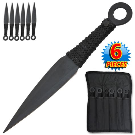 3 pcs naruto kunai for cosplay plastic ninja costume throwing knife weapon black. Naruto Kunai Anime 6-PC Throwing Knife Set- Black