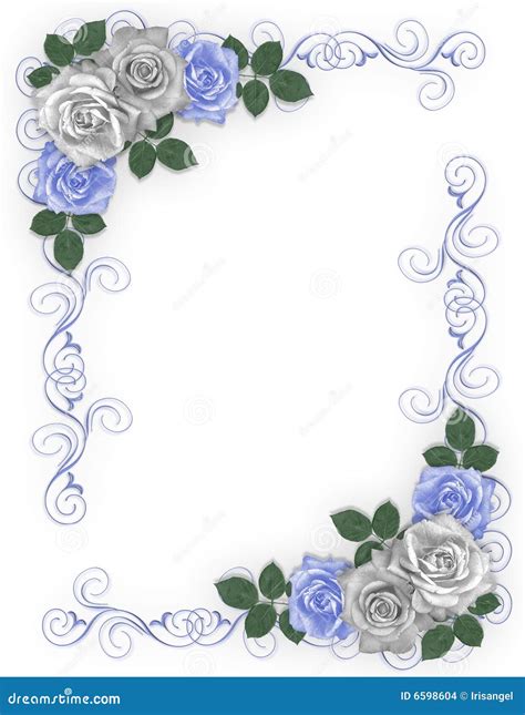 Blue Rose Border